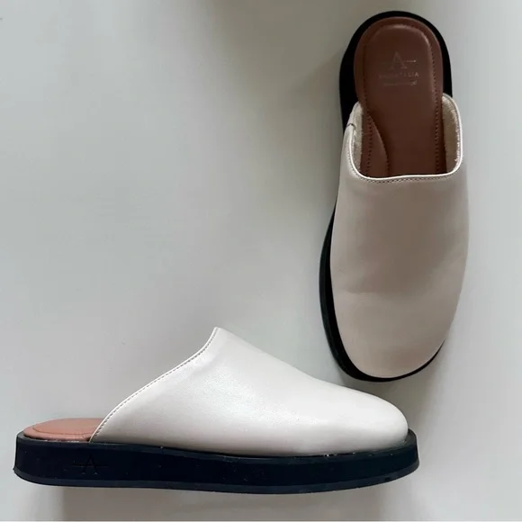 Aquatalia | Gemma leather clog mule off white like new - Picture 5 of 13